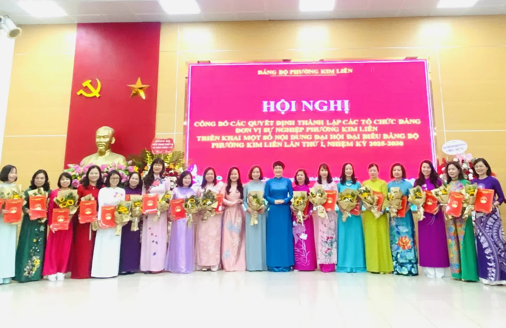 PHƯỜNG KIM LIÊN: CÔNG BỐ QUYẾT ĐỊNH THÀNH LẬP CÁC TỔ CHỨC ĐẢNG TRỰC THUỘC; ĐƠN VỊ SỰ NGHIỆP- Ảnh 7.