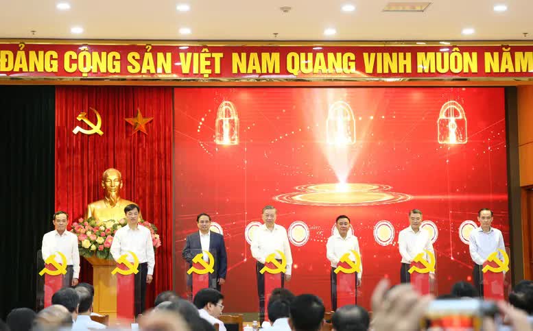 Tổng Bí thư Tô Lâm dự ra mắt 3 nền tảng số phục vụ triển khai Nghị quyết 57-NQ/TW- Ảnh 3.
