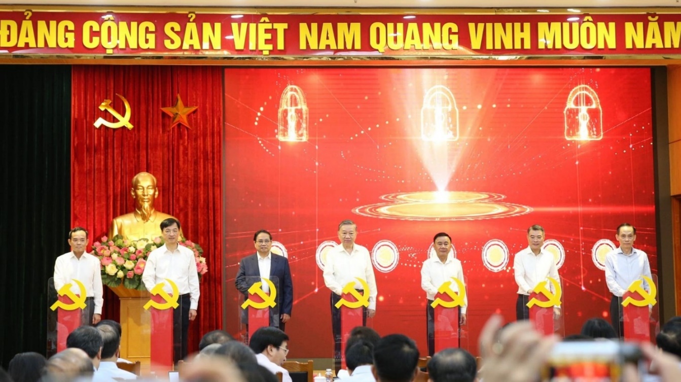 Tổng Bí thư Tô Lâm chủ trì hội nghị sơ kết về thực hiện Nghị quyết 57-NQ/TW- Ảnh 4.