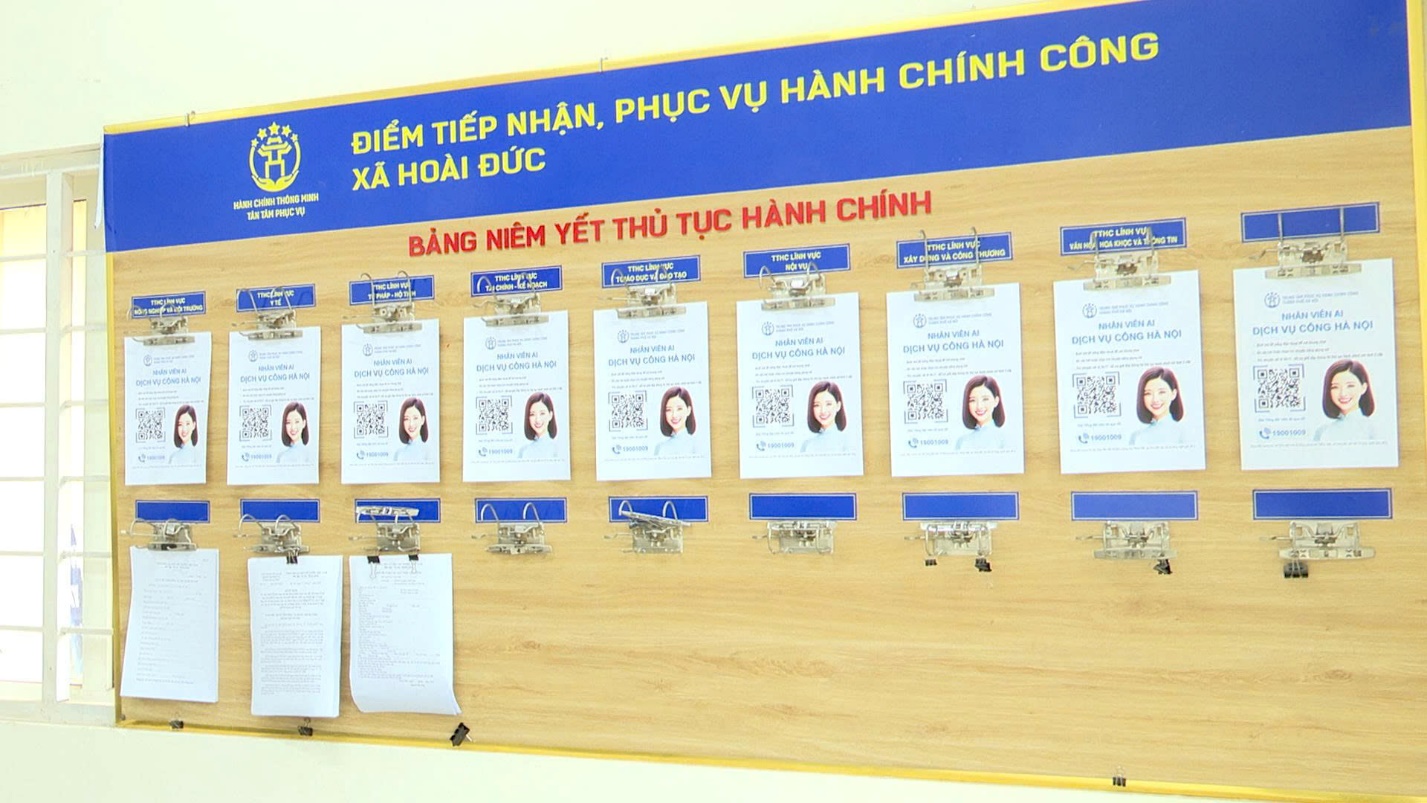 Đồng chí Nguyễn Hoàng Trường – Bí thư Đảng uỷ xã Hoài  Đức thăm, kiểm tra tình hình giải quyết thủ tục hành chính tại điểm phục vụ hành chính công cấp xã- Ảnh 2.