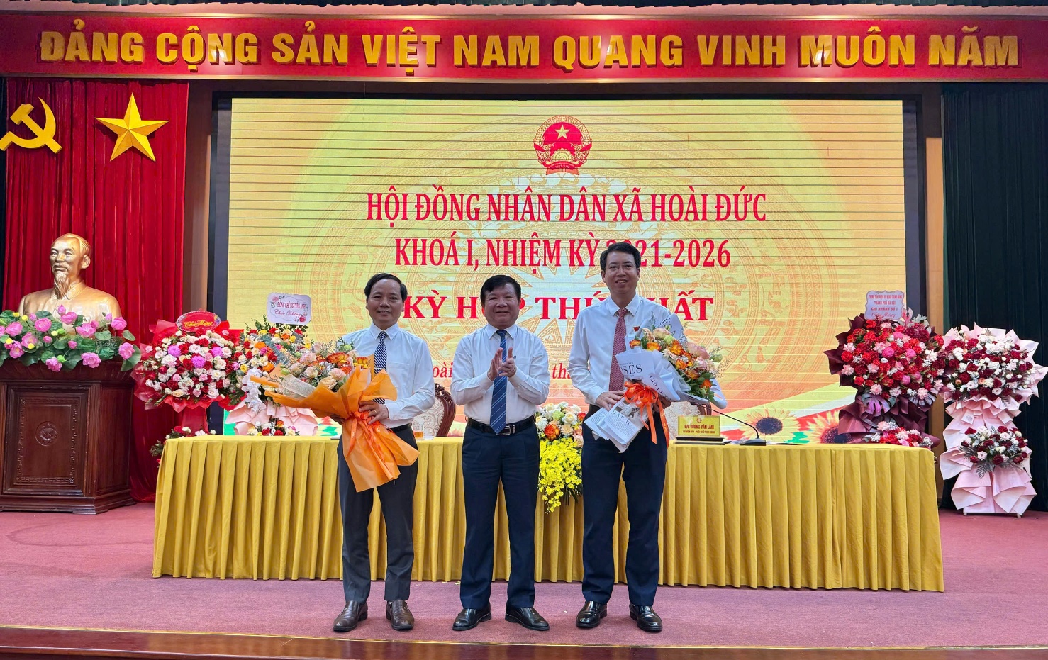 Kỳ họp thứ nhất HĐND xã Hoài Đức khoá I nhiệm kỳ 2021 – 2026- Ảnh 5.