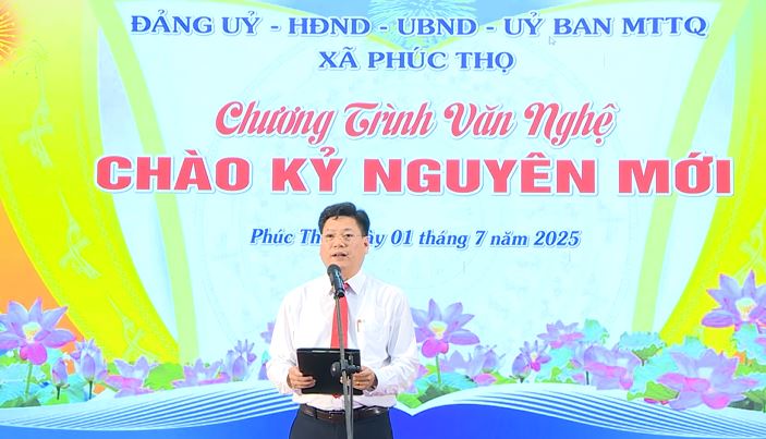 Phúc Thọ: Đặc sắc Chương trình văn nghệ "Chào kỷ nguyên mới" – Khí thế mới và khát vọng vươn mình- Ảnh 2.