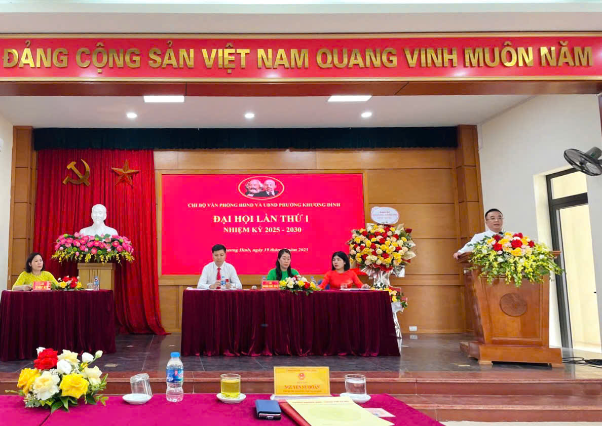 Đại hội chi bộ Văn phòng HĐND và UBND phường Khương Đình nhiệm kỳ 2025-2030 thành công tốt đẹp- Ảnh 2.