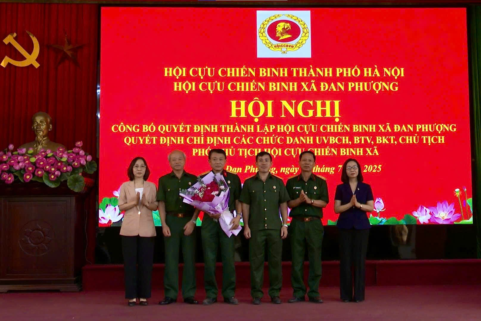 Hội nghị lần thứ nhất Ban chấp hành hội CCB xã Đan Phượng.- Ảnh 1.