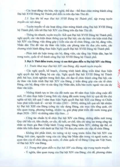 Kế hoạch Tuyên truyền đại hội Đảng các cấp, Đại hội Đảng bộ phường lần thứ I, nhiệm kỳ 2025-2030 tiến tới đại hội đại biểu Đảng bộ thành phố Hà Nội lần thứ XVIII và Đại hội đại biểu toàn quốc lần thứ XIV của Đảng- Ảnh 6.