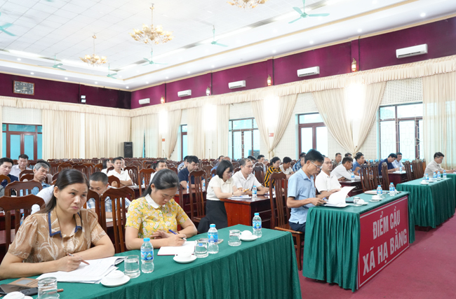 Xã Hạ Bằng giao ban chỉ đạo Tổng điều tra nông thôn, nông nghiệp năm 2025- Ảnh 2.