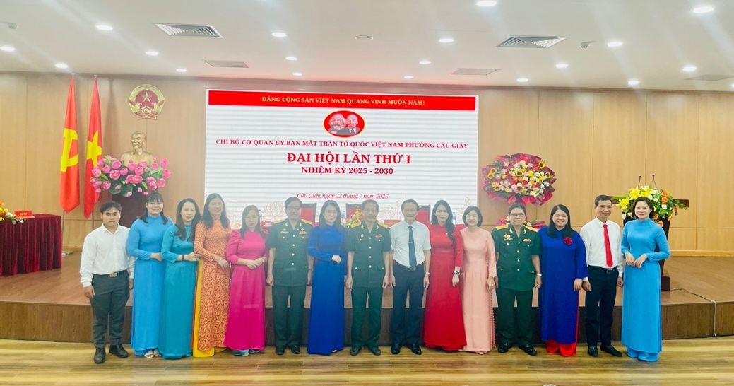 ĐẠI HỘI CHI BỘ CƠ QUAN UỶ BAN MẶT TRẬN TỔ QUỐC VIỆT NAM PHƯỜNG CẦU GIẤY LẦN THỨ I, NHIỆM KỲ 2025 - 2030- Ảnh 6.