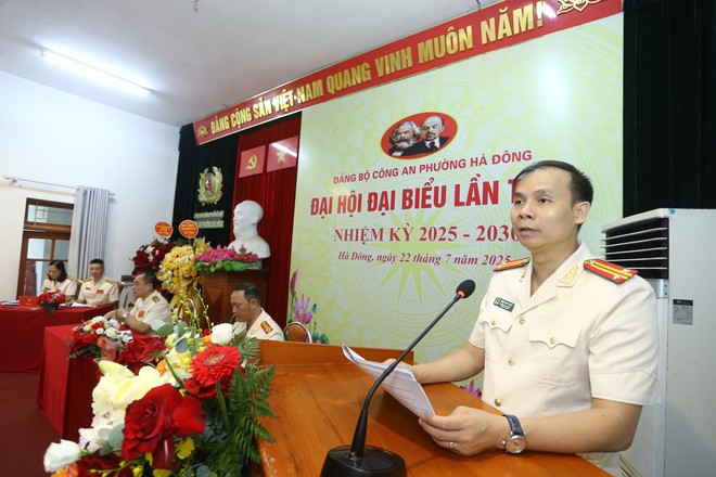 Đảng bộ Công an phường Hà Đông quyết tâm đáp ứng yêu cầu trong tình hình mới- Ảnh 5.