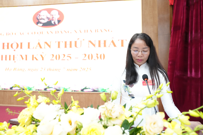 Đại hội lần thứ Nhất Đảng bộ các cơ quan Đảng xã Hạ Bằng: Phát huy tinh thần đoàn kết, nâng cao năng lực lãnh đạo, sức chiến đấu của tổ chức Đảng- Ảnh 1.
