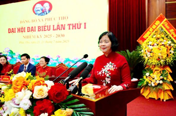 Đại hội đại biểu Đảng bộ xã Phúc Thọ lần thứ I nhiệm kỳ 2025-2030 thành công tốt đẹp- Ảnh 1.