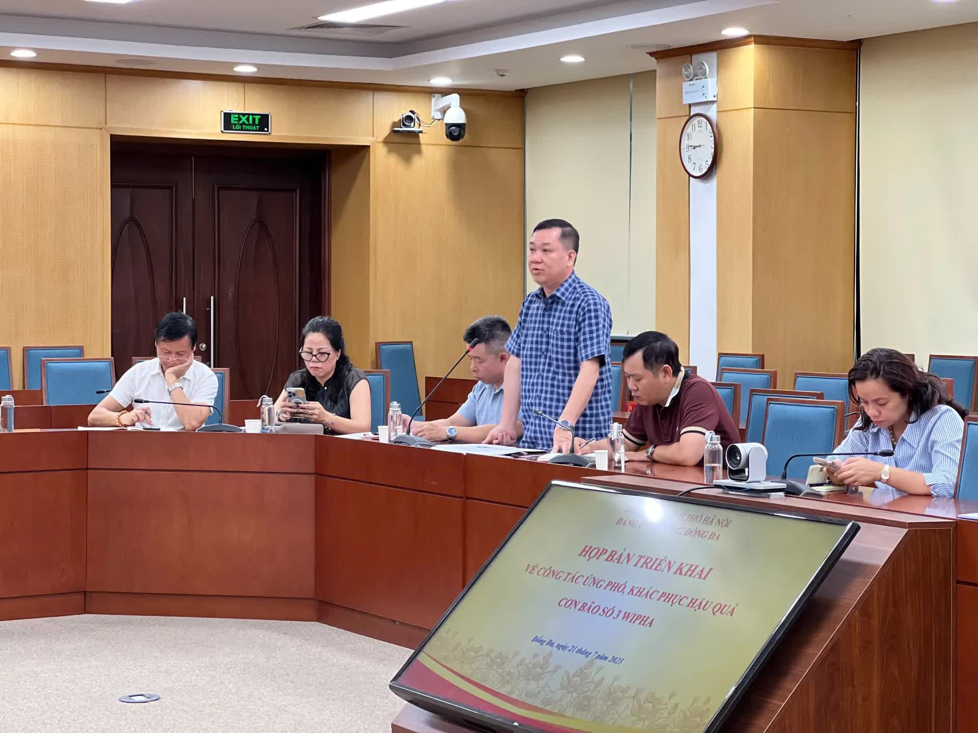 Phường Đống Đa triển khai công tác ứng phó với cơn bão số 3 Wipha- Ảnh 2.