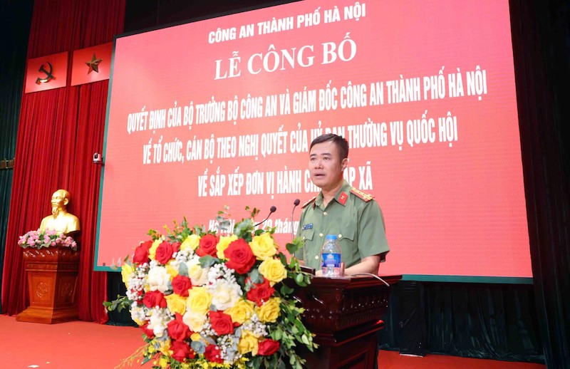 Công an TP Hà Nội ra mắt 126 Công an phường, xã theo mô hình tổ chức mới- Ảnh 7.