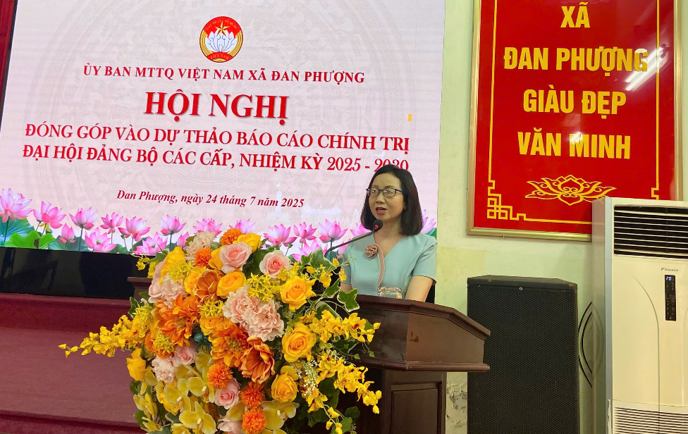 Ủy ban MTTQ Việt Nam xã Đan Phượng lấy ý kiến đóng góp vào Dự thảo văn kiện Đại hội Đảng bộ các cấp- Ảnh 4.