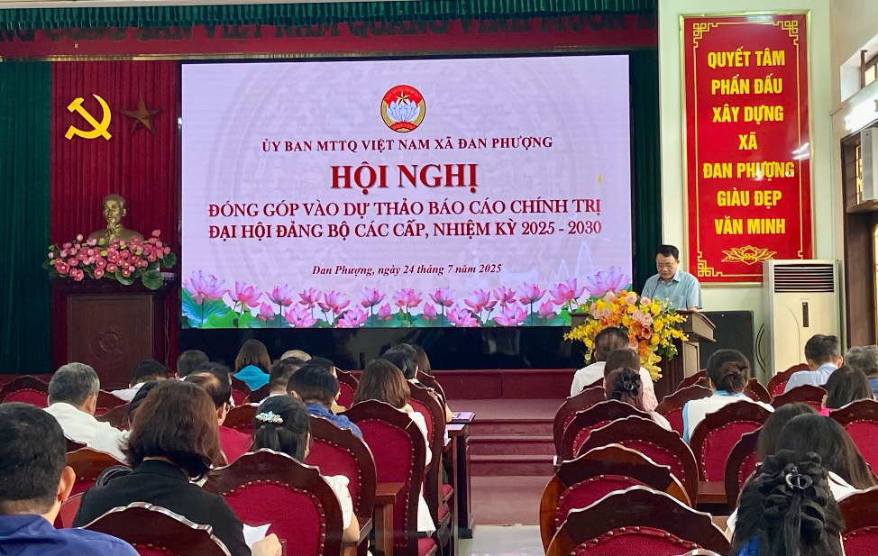 Ủy ban MTTQ Việt Nam xã Đan Phượng lấy ý kiến đóng góp vào Dự thảo văn kiện Đại hội Đảng bộ các cấp- Ảnh 5.