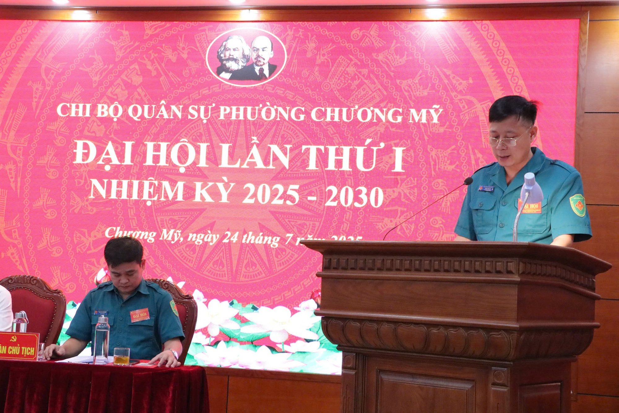 Chi bộ Quân sự phường Chương Mỹ tổ chức thành công Đại hội Chi bộ lần thứ I, nhiệm kỳ 2025 -2030- Ảnh 3.