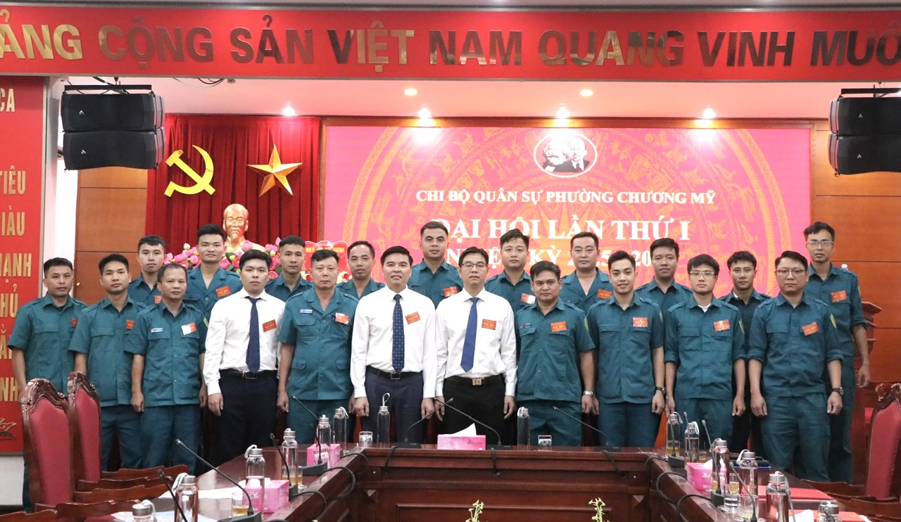 Chi bộ Quân sự phường Chương Mỹ tổ chức thành công Đại hội Chi bộ lần thứ I, nhiệm kỳ 2025 -2030- Ảnh 6.