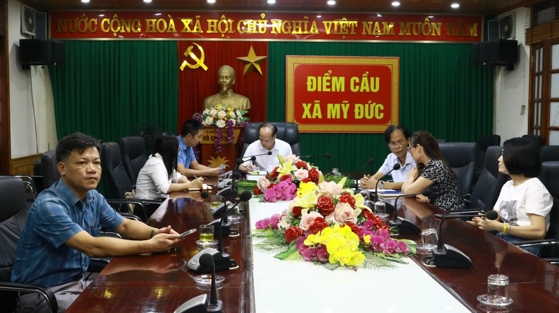 XÃ MỸ ĐỨC DỰ HỘI NGHỊ TRỰC TUYẾN GIAO BAN CÔNG TÁC PHÒNG, CHỐNG DỊCH SỐT XUẤT HUYẾT CỦA THÀNH PHỐ HÀ NỘI- Ảnh 2.