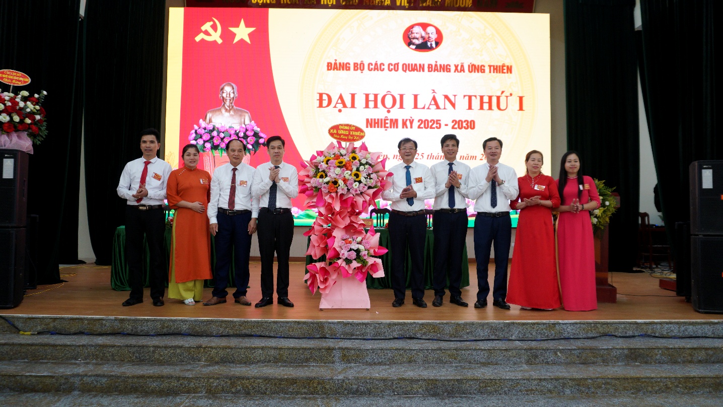 Đảng bộ các cơ quan Đảng xã Ứng Thiên tổ chức Đại hội lần thứ I, nhiệm kỳ 2025 – 2030- Ảnh 2.
