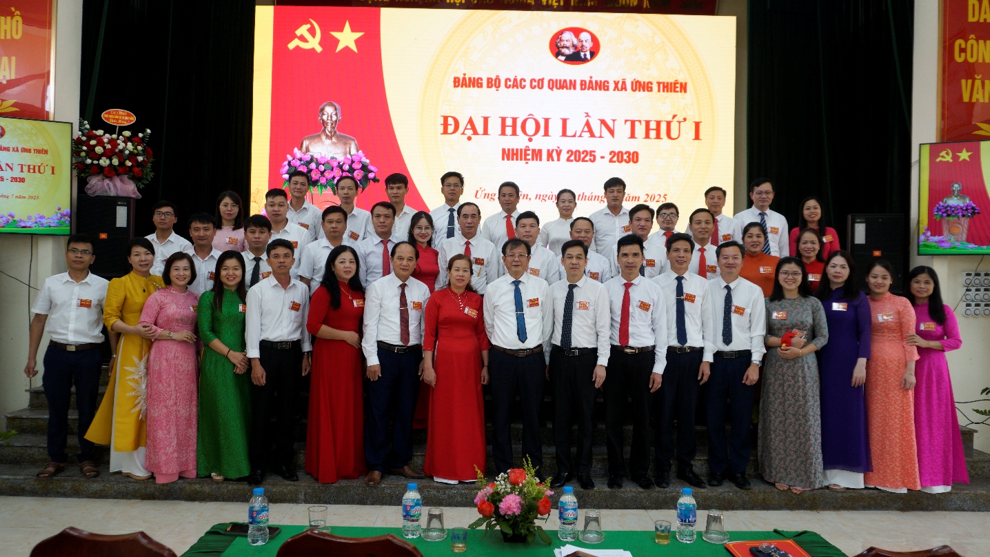Đảng bộ các cơ quan Đảng xã Ứng Thiên tổ chức Đại hội lần thứ I, nhiệm kỳ 2025 – 2030- Ảnh 4.