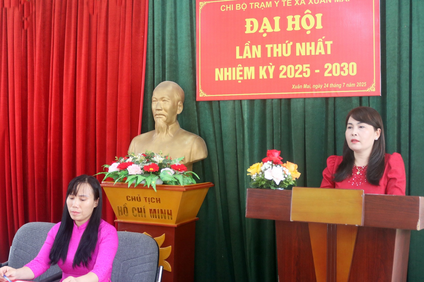 Chi bộ Trạm y tế xã Xuân Mai tổ chức thành công Đại hội lần thứ nhất, nhiệm kỳ 2025 – 2030- Ảnh 2.