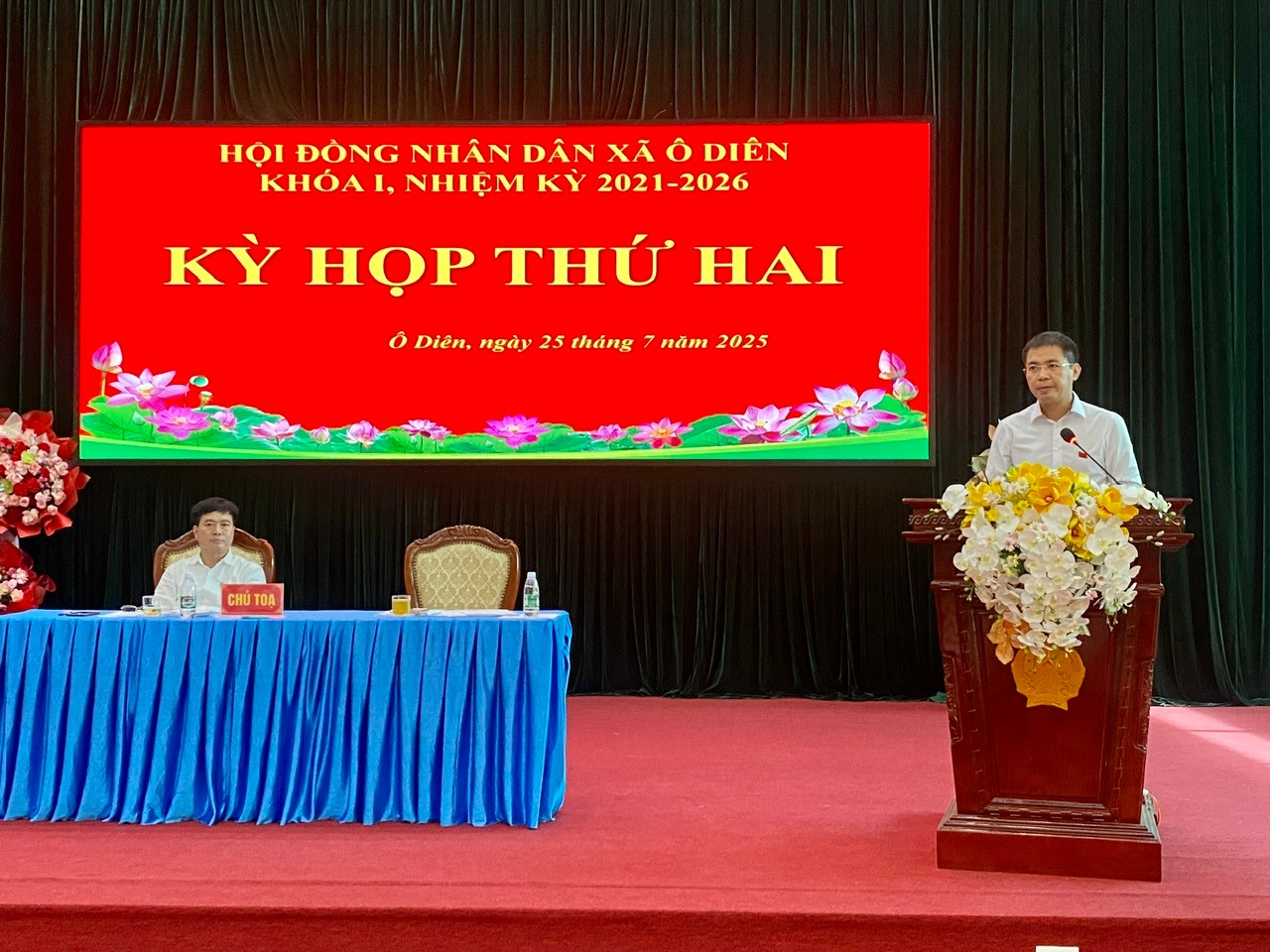 KỲ HỌP THỨ HAI HĐND XÃ Ô DIÊN NHIỆM KỲ 2025 - 2030- Ảnh 1.