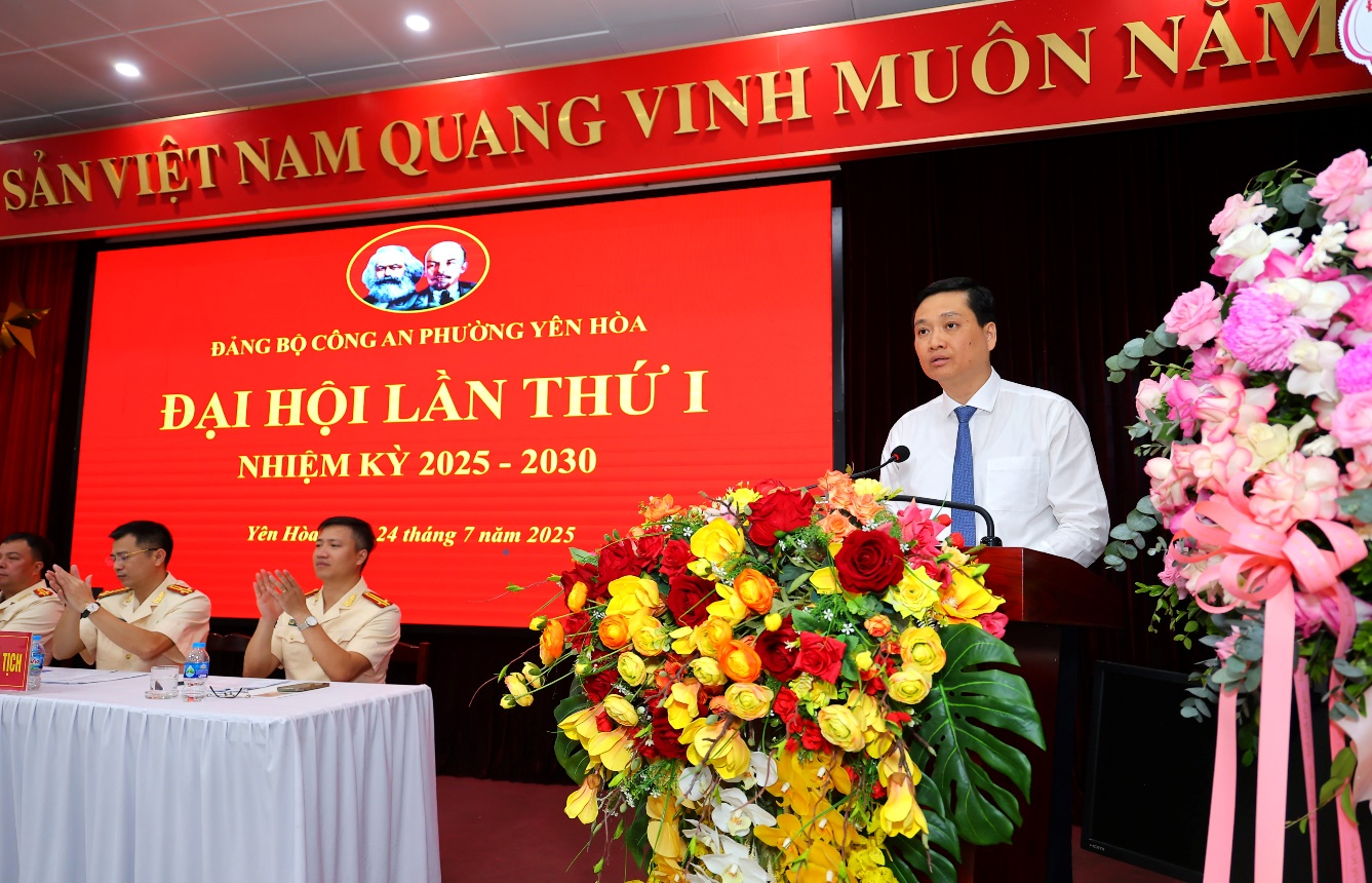 Đảng bộ Công an phường Yên Hòa tổ chức thành công Đại hội lần thứ I, nhiệm kỳ 2025 - 2030- Ảnh 1.