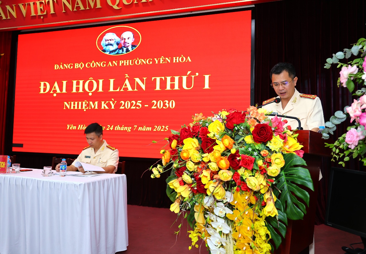 Đảng bộ Công an phường Yên Hòa tổ chức thành công Đại hội lần thứ I, nhiệm kỳ 2025 - 2030- Ảnh 3.