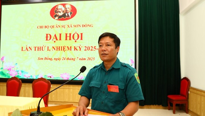 Đảng bộ Công an xã Sơn Đồng và Chi bộ Quân sự tổ chức Đại hội Lần thứ I, Nhiệm kỳ 2025 - 2030- Ảnh 4.