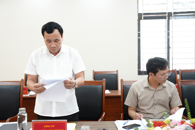 Ban Thường vụ Đảng ủy xã Hạ Bằng họp cho ý kiến về công tác chuẩn bị Đại hội Đảng bộ xã lần thứ Nhất- Ảnh 2.