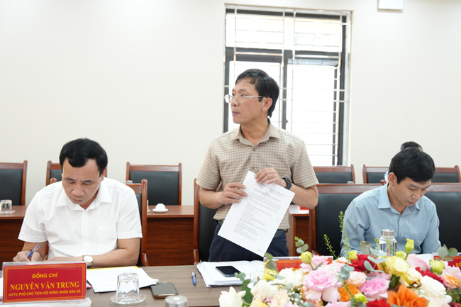 Ban Thường vụ Đảng ủy xã Hạ Bằng họp cho ý kiến về công tác chuẩn bị Đại hội Đảng bộ xã lần thứ Nhất- Ảnh 1.