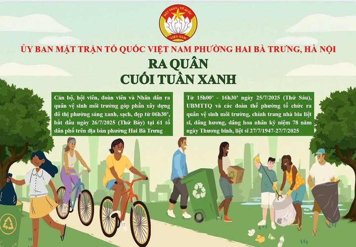 Tham gia hưởng ứng phong trào ngày "CUỐI TUẦN XANH".- Ảnh 1.