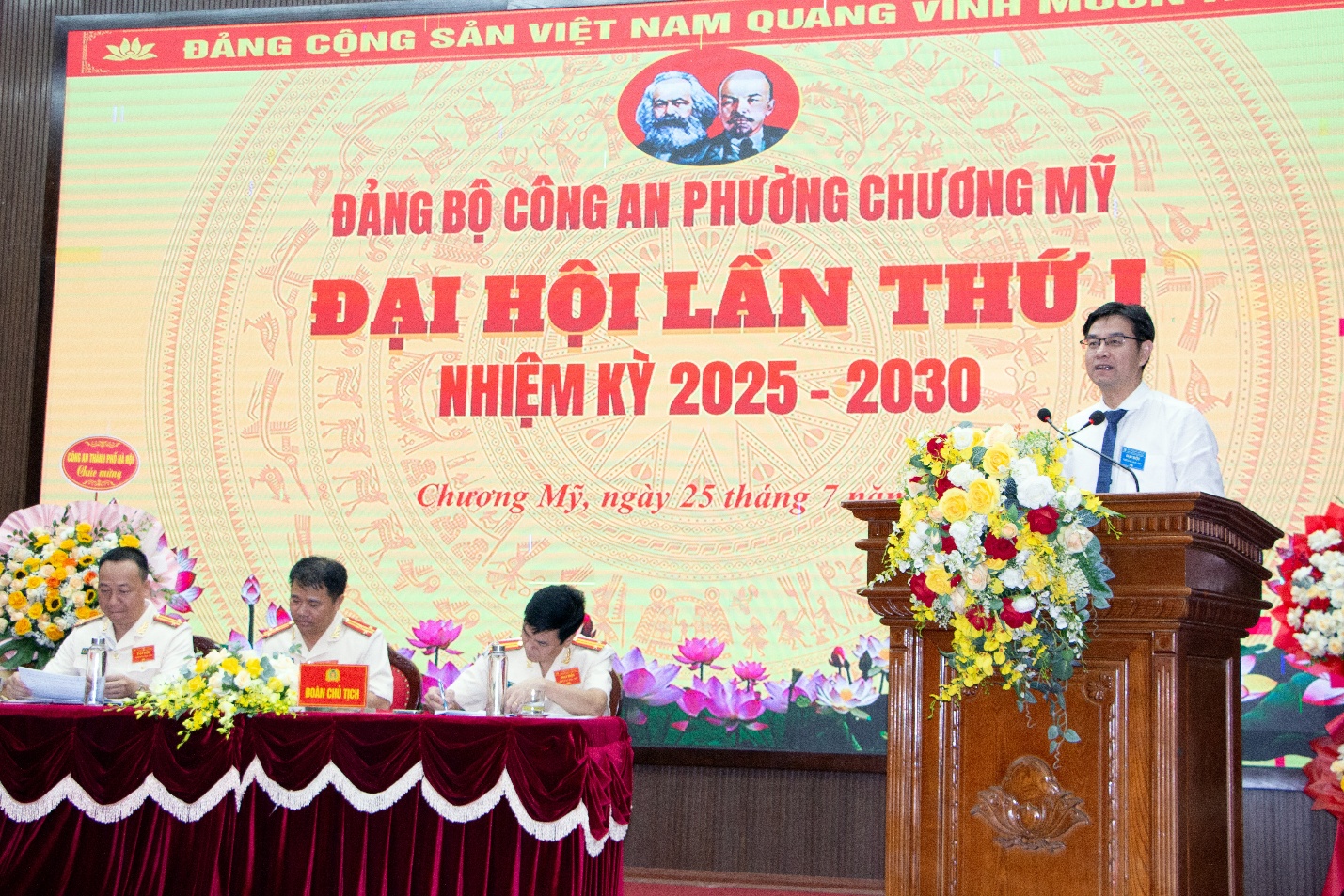 Đại hội Đảng bộ Công an phường Chương Mỹ - Đoàn kết, đổi mới, trách nhiệm- Ảnh 6.