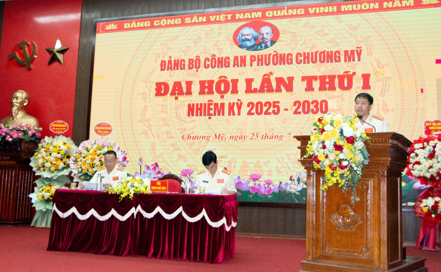 Đại hội Đảng bộ Công an phường Chương Mỹ - Đoàn kết, đổi mới, trách nhiệm- Ảnh 7.