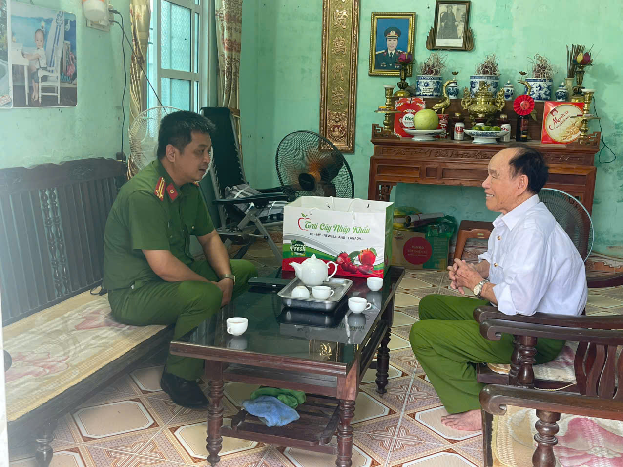 Đội Chữa cháy và cứu nạn, cứu hộ khu vực số 36, thiết thực hoạt động tri ân hướng về kỷ niệm 78 năm ngày Thương binh, Liệt sĩ, 27/7- Ảnh 1.