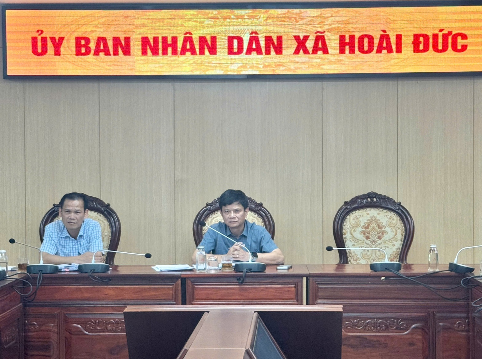 UBND xã Hoài Đức dự phiên họp lần thứ nhất của Ban chỉ đạo Phòng thủ dân sự quốc gia- Ảnh 1.