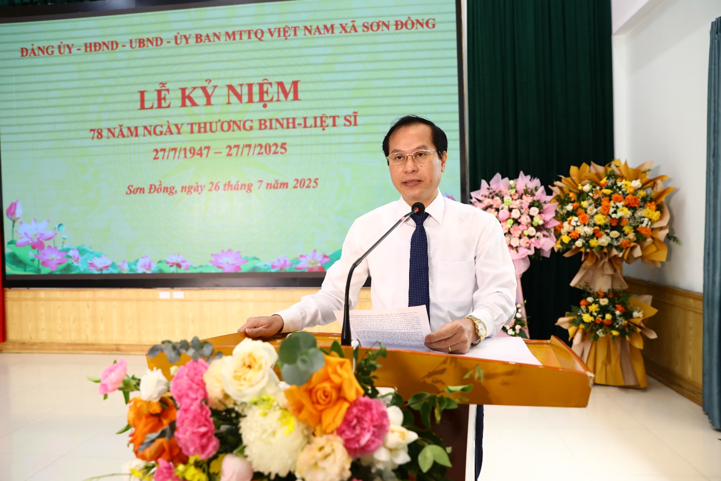 Xã Sơn Đồng tổ chức Lễ kỷ niệm 78 năm ngày Thương binh Liệt sĩ (27/7/1947 - 27/7/2025)- Ảnh 6.
