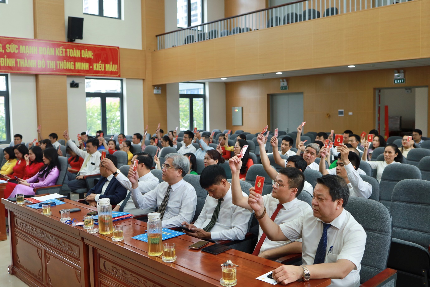 Đại hội Đảng bộ UBND phường Xuân Đỉnh: Phấn đấu trở thành phường “Thông minh – Kiểu mẫu” của Thủ đô- Ảnh 3.