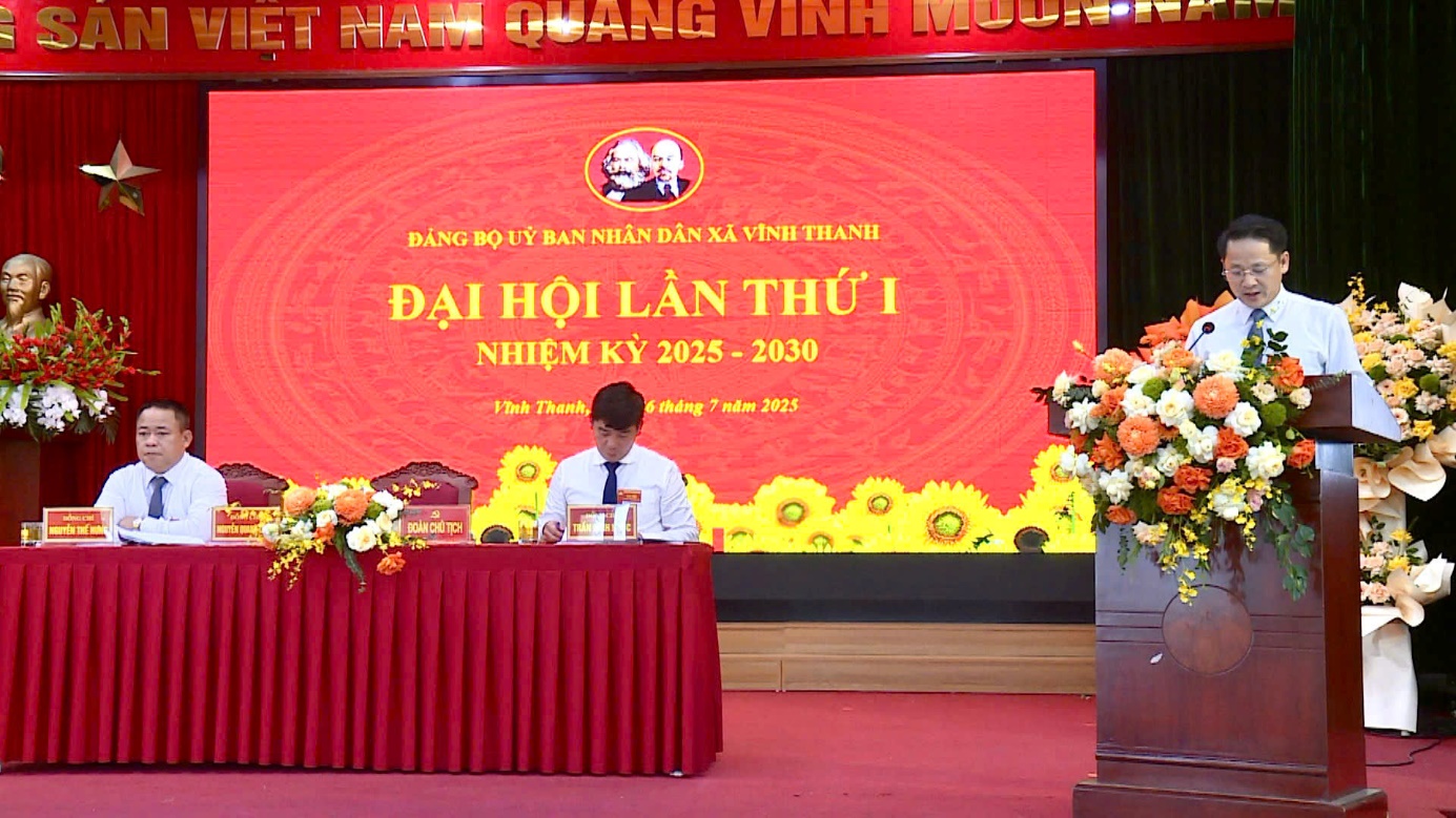 Đảng bộ UBND xã Vĩnh Thanh trang trọng tổ chức Đại hội lần thứ nhất, nhiệm kỳ 2025-2030- Ảnh 4.
