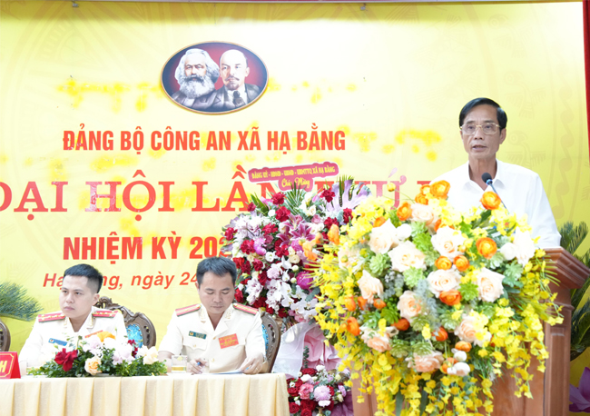 Đại hội Đảng bộ Công an xã Hạ Bằng lần thứ I, 
nhiệm kỳ 2025 - 2030- Ảnh 3.