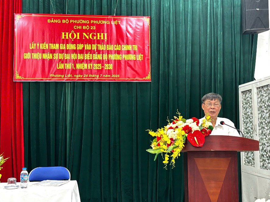 Phương Liệt: Phát huy trí tuệ tập thể và tinh thần dân chủ, trách nhiệm trong thảo luận, đóng góp vào dự thảo văn kiện trình Đại hội Đảng các cấp nhiệm kỳ 2025-2030- Ảnh 3.