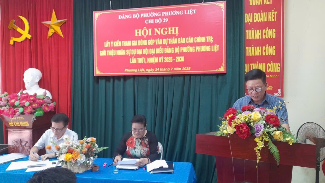 Phương Liệt: Phát huy trí tuệ tập thể và tinh thần dân chủ, trách nhiệm trong thảo luận, đóng góp vào dự thảo văn kiện trình Đại hội Đảng các cấp nhiệm kỳ 2025-2030- Ảnh 5.