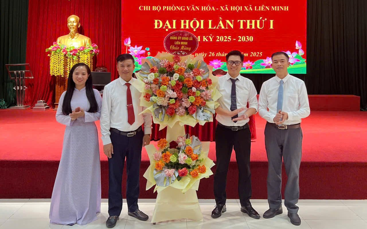 Đại hội Chi bộ Phòng Văn hoá - Xã hội xã Liên Minh nhiệm kỳ 2025 - 2030