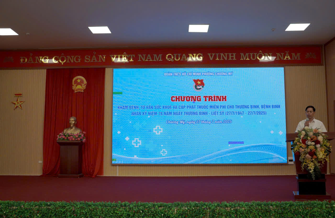 Thanh niên Phường Chương Mỹ tổ chức khám, cấp phát thuốc cho thương binh, bệnh binh nhân kỷ niệm 78 năm Ngày Thương binh - Liệt sĩ (27/7/1947 – 27/7/2025)- Ảnh 8.