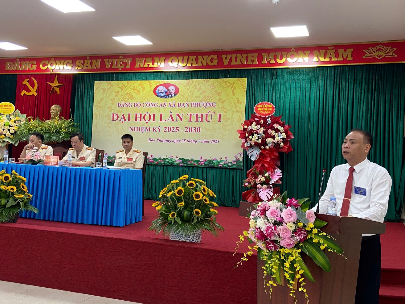 Đại hội Đảng bộ Công an xã Đan Phượng lần thứ I, nhiệm kỳ 2025 - 2030: Đánh dấu bước phát triển mới- Ảnh 3.