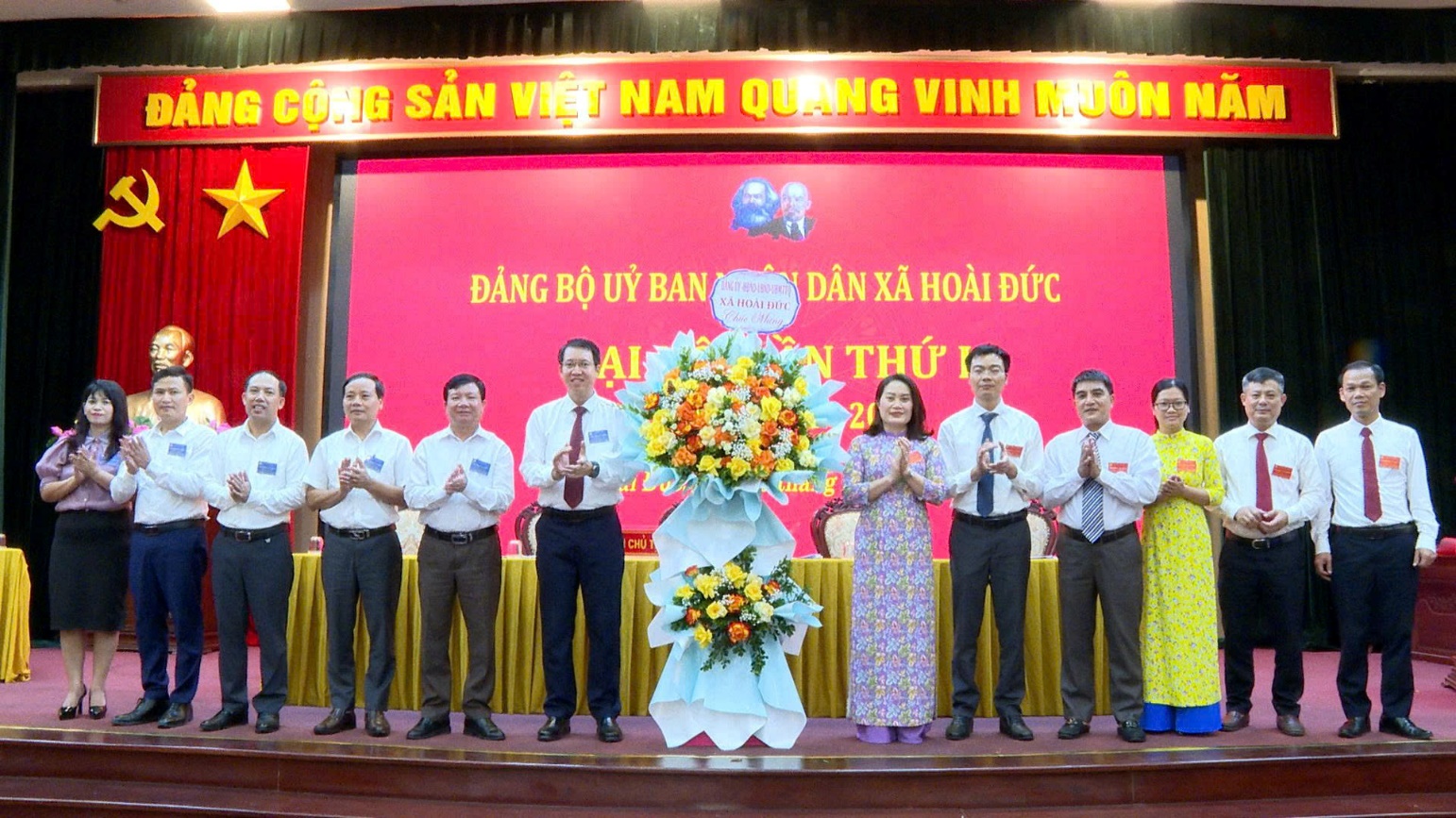 Đại hội Đảng bộ UBND xã Hoài Đức lần thứ I, nhiệm kỳ 2025-2030- Ảnh 2.