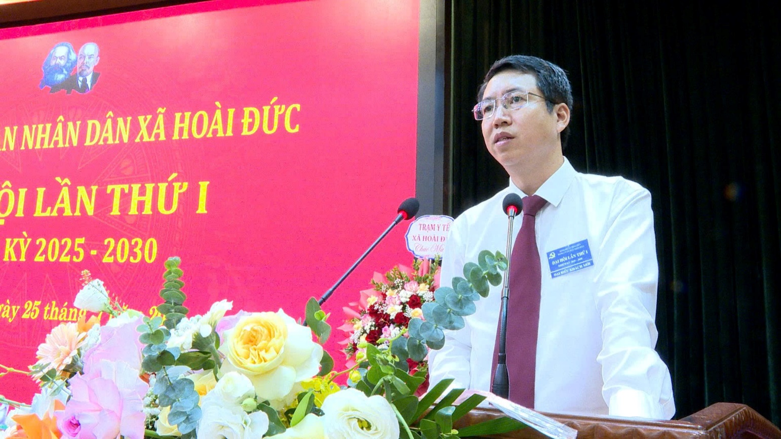 Đại hội Đảng bộ UBND xã Hoài Đức lần thứ I, nhiệm kỳ 2025-2030- Ảnh 7.
