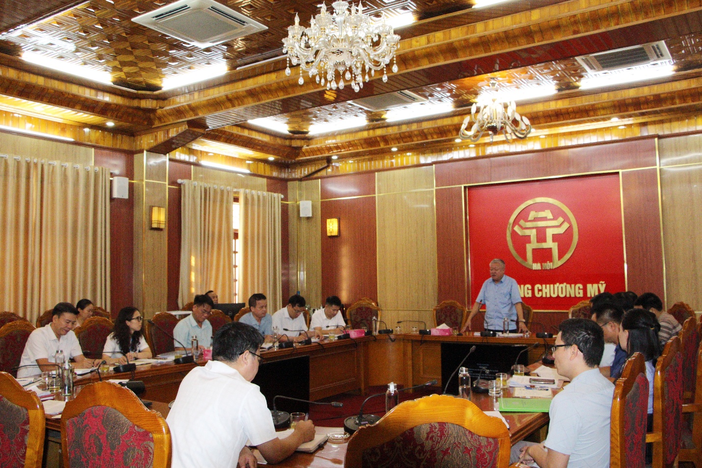 Sở Nông nghiệp và Phát triển nông thôn Hà Nội làm việc với UBND phường Chương Mỹ và các xã lân cận về phát triển kinh tế - xã hội trong lĩnh vực nông nghiệp- Ảnh 2.