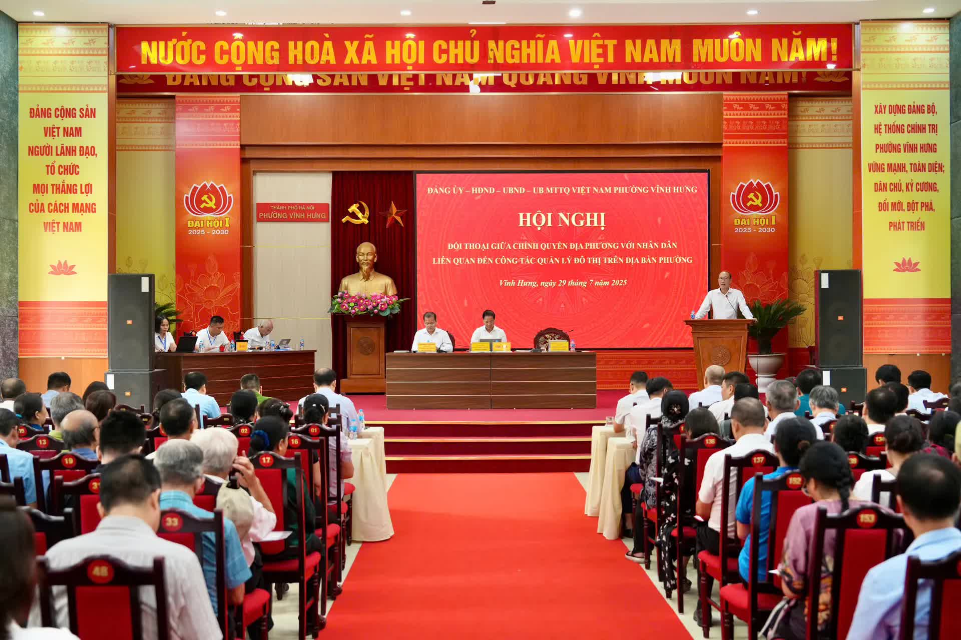 [Live] Phường Vĩnh Hưng đối thoại với người dân về công tác quản lý đô thị- Ảnh 1.