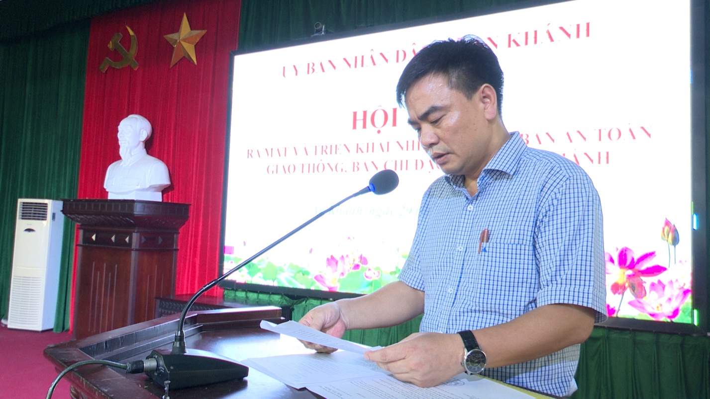 An Khánh ra mắt thành viên Ban An toàn giao thông xã, Ban Chỉ đạo 197 xã và phát động Lễ ra quân đảm bảo trật tự an toàn giao thông, trật tự đô thị, trật tự công cộng, vệ sinh môi trường trên địa bàn- Ảnh 2.