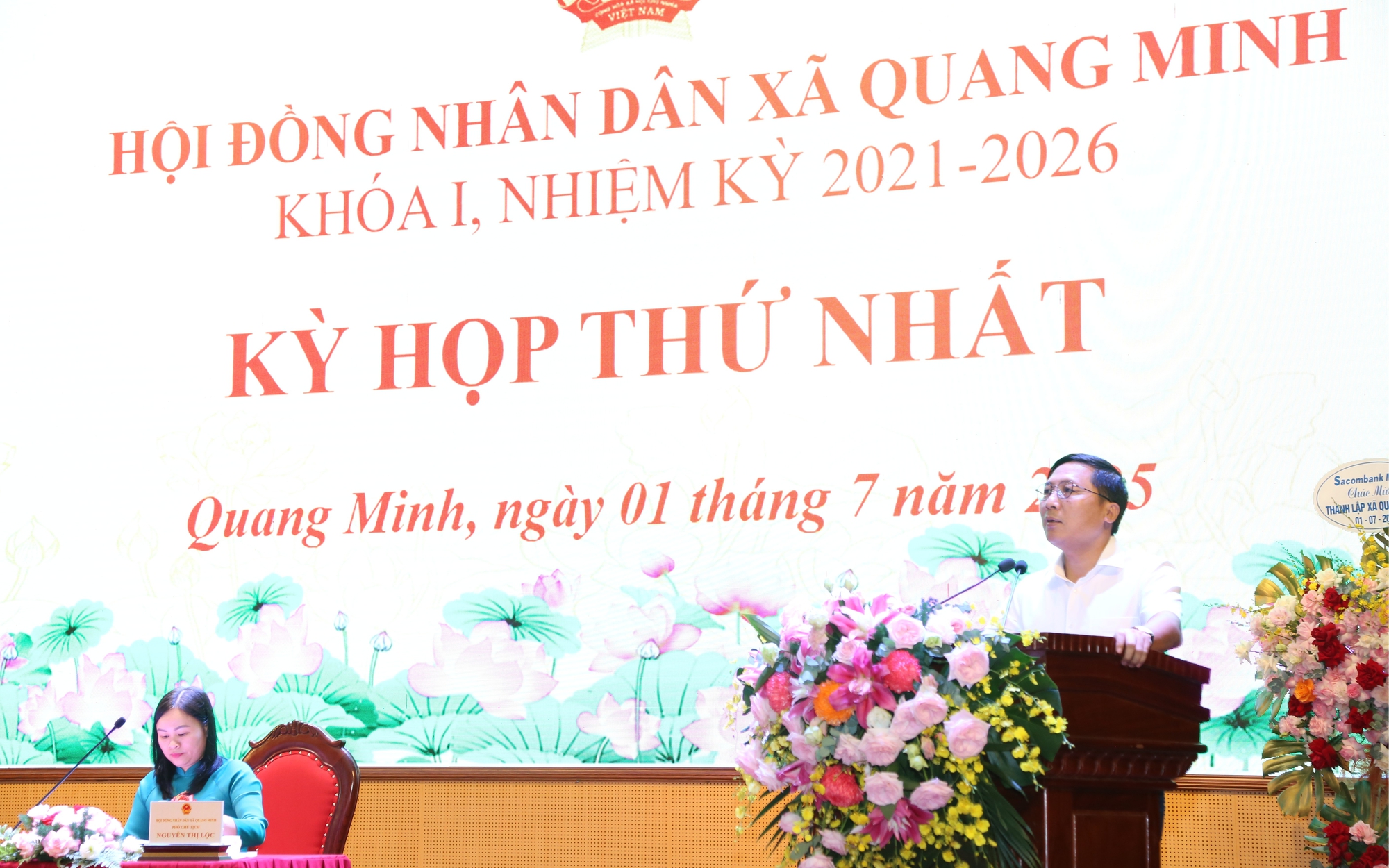 Kỳ họp thứ Nhất HĐND xã Quang Minh nhiệm kỳ 2021-2026